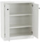GiantexUK Kitchen Storage Cabinet, Wooden Buffet Sideboard with Doors, Drawers, Shelves & Anti-Tipping Device, Freestanding Display Cupboard for Dining Living Room (2 Doors, White)