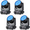 4er Pack Moving Head LED DJ Licht 19x15W DMX Bühne Lichter Zoom Strahl Waschen RGBW für Parteien Live Show Disco Konzert Hochzeit Weihnachten Ereignisse Inventar in Deutschland