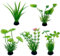 Tomedeks plastico Plantas Acuario Plantas Naturales para acuarios Decoracion Acuario decoración,10 Piezas, añade un Toque de Vida Verde, Decorar acuarios