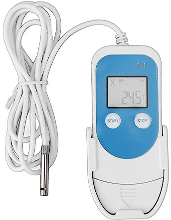 LOCADENCE Digitaler Datenlogger für Temperatur und Luftfeuchtigkeit, Wiederverwendbarer PDF Bericht, USB Kühlschrank Thermometer Recorder für Lagerung und Kühlkettenlogistik