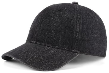 Zylioo Jeans Basecap Denim XL-XXL,Distressed Unisex Running Kappe Größe 57-64cm,UV-Schutz Vintage Sport Cap