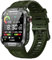 Orologio intelligente militare per uomo 1,96 pollici Smartwatch sportivo all'aperto con risposta/effettuazione di chiamate, ossigeno nel sangue, frequenza cardiaca e monitoraggio del (Verde Militare)