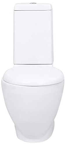 Inodoro de cerámica Cuarto de baño Redondo Salida Vertical,3059888