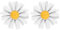 PATIKIL Épingle Marguerite, 2 Pièces Broche de Fleur pour Femmes Broche de Revers de Costume de Tournesol pour Chemise Chapeau Cardigan Pull Décorer Cravate Broches de Fixation, Blanc