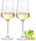 VILLA ROSA LOTTA Set de 2 Verres à Vin Leonardo avec Gravure Personnalisée - Cadeau Mariage Unique pour Couple, Noms, Date et Initiales - Fiançailles, Anniversaire