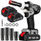 Roleader Cordless Impact Wrench, 1/2 inch Impact Driver, 580Nm Brushless Impact Gun with 2.0Ah Battery 20V, Adjustable Torque, Max Torque 2200 RPM Variable Speed, 2 Battery