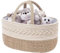 Sudnsadaks Wickel Organizer, Baby Organizer Korb, Windel Caddy mit Fächern & Griffen, Windeltasche Organizer, Aufbewahrungskorb Baby, Tragbarer Aufbewahrungskorb für Windeln, Babyparty-Geschenk