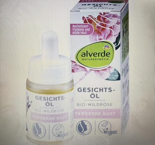 alverde NATURKOSMETIK Gesichtsöl Wildrose, 15 ml
