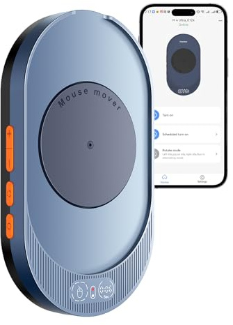 VAYDEER Mouse Jiggler with App Control, Adjustable Timer, Noiseless | App Remote Control, Noiseless Operation, Driver-Free Setup, Keeps Computer Active