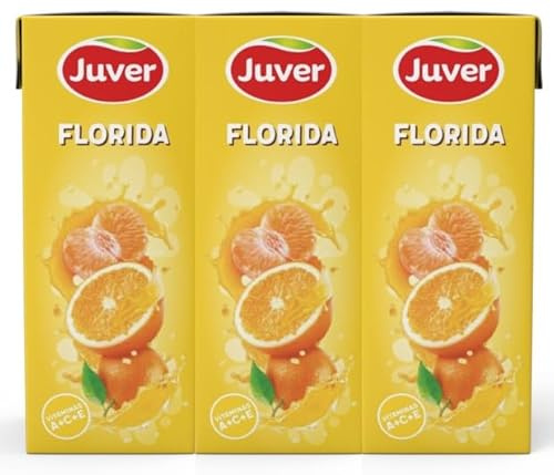 Florida Fruit Juice 200 ml Juver – Pack of 3 Bottles | Multipack of 7 | Refreshing Fruit Drink