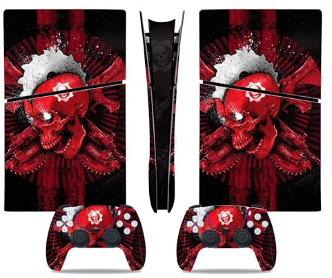 Sans Résidus Pour PS5 Slim Skin Disc Edition & Digital Console Et Manette Vinyl Cover Skins Wraps Scratch Resistant, Compatible Avec Pour 30030 Autocollant Protection Premium Peau(Digital Edition)