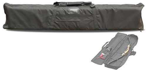 Bolsa De Recurvo Bolsa De Transporte para Arco Lona Resistente Multifuncional Correa Interior Bolsa De Arco Largo Tradicional para Almacenamiento De Accesorios Y Camping Al Aire Libre 59in