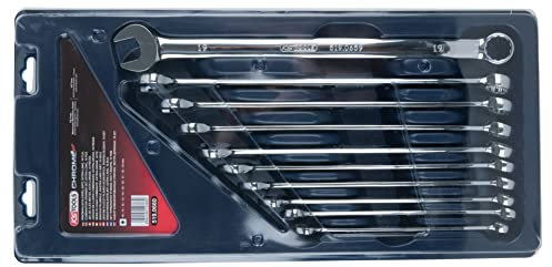KS Tools 519.0660 Jeu de 10 clés mixtes extra longue CHROMEPlus XL,10-11-12-13-14-15-16-17-18-19
