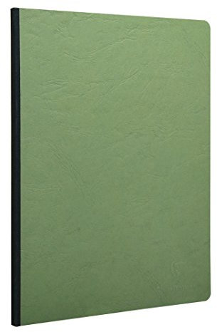 Clairefontaine 791403C Heft A4, Leinen, Age Bag, blanko, 96 Blatt, grün