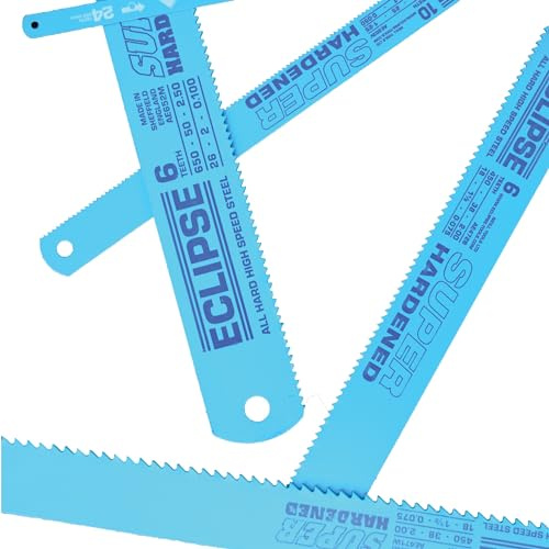 Eclipse AE362V All Hard Power Hacksaw Blades, 17 x 1-1/4, 6 Teeth Per Inch