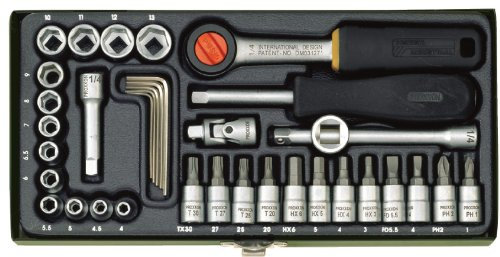 Proxxon 23080 Steckschlüssel 1/4 Zoll (36 Stück)