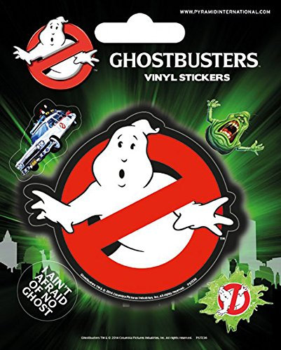 empireposter Ghostbusters Logo Stickerset Set mit 5 Sticker Aufkleber 10x12,5 cm