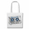 Reifen-Markt Tasche Umhängetasche ROMANTIC MUSIKKASSETTE KASSETTENREKORDER RETRO BANDSALAT TECHNO JAZZ FUNKY SOUL TRANCE FESTIVAL HOUSE HIPHOP HIP HOP DJ Einkaufstasche Schulbeutel Turnbeutel in Weiß