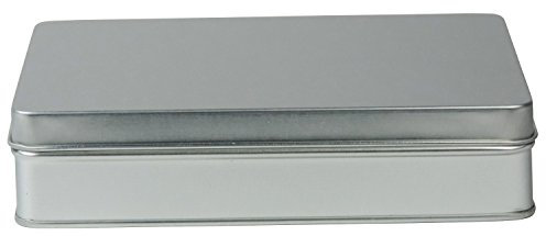 Viva-Haushaltswaren - rechteckige Vorratsdosen/Gebäckdosen/Pralinendosen 15,6 cm x 12,0 cm x 3,5 cm