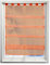 Gardine mit Falten Schlaufen Gardinen Voile Lichtdurchlässig Vorhang (BxH 90x110cm, orange)