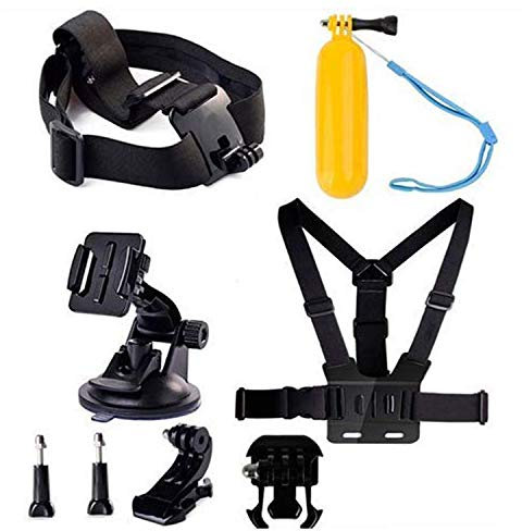 Navitech 8-in-1 Action Camera Accessories Combo Kit with EVA Case Compatible With The Campark 4k Wifi Ultra HD | Campark ACT68 | Campark ACT74 | Campark ACT76 | Campark X20 Action Cam