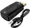 KLJ Adaptateur HDMI vers VGA, plaqué or 1080p HDMI vers VGA, avec transmission audio pour PC, ordinateur portable, ultrabook, ordinateur portable, Chromebook, etc. – Noir