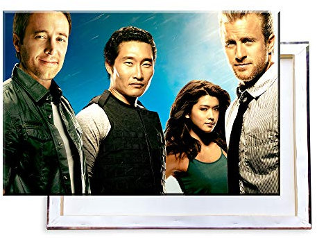 Unified Distribution Hawaii Five-0-100x70 cm Kunstdruck auf Leinwand • erstklassige Druckqualität • Dekoration • Wandbild