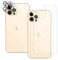 QULLOO [2 Pièces Arrière Verre Trempé pour iPhone 12 Pro + [2 Pièces] iPhone 12 Pro Caméra Arrière Protecteur [9H Dureté Film Protection Arrière Anti-Rayures Écran Protecteur Vitre]