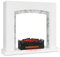 Klarstein Studio Frame II Kamingehäuse-Set Dekokamin + Kamini FX Kamineinsatz, klassisches Design, MDF, Wandverschraubung, 93,5 x 87,5 x 30 cm, Kamin-Einsatz: 1000/2000W, weiß