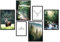 Premium Poster Set | Deko Bilder Wohnzimmer Modern | Schlafzimmer Bild für die Wand | (Wald Hirsch, A4 | A5)