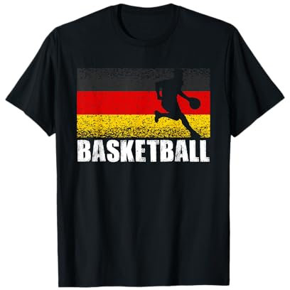 Basketball Sport, Deutschland Flagge, Deutscher Basketball T-Shirt