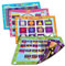 Childrens Dinner Placemats Set of 4 Double Sided Kids Elementary Educational Kitchen Table Food Mats - Easy to Clean - 8 Designs