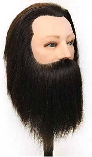 Schneiderpuppe Weiblich verstellbar Haare männliche Kosmetologie Mannequin-Manikin-Kopf mit Bart schneiderbüste ständer