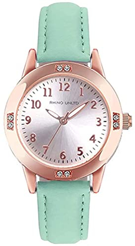 TUOTISI Watches for Girls Student Watch for Gift Students Watches for Teen Girls Ages 11-15 Simple Japan Quartz Casual Leather Strap Watches for Ladies Fashion Women Watches