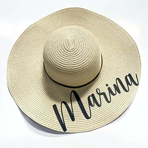 Pamela personalizada beige o marrón personalizada con texto