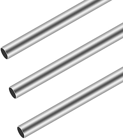 3 Stück Runde Edelstahlrohre, 304 Nahtloses Metallrohr,12mm Außendurchmesser, 0,5mm Wandstärke, 300mm Länge,Industrielles Gerades Rohr