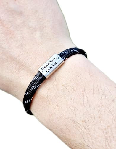 Gravur Armband für Paare, Paararmband, Surfer Armband, personalisiertes Geschenk, Schmuck, Familie, Liebesbeweis, Liebe