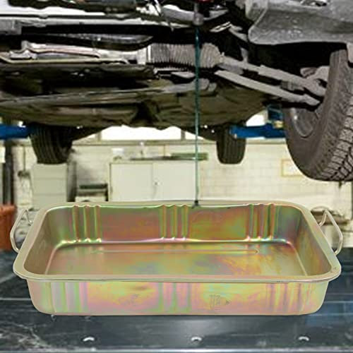 OQHAIR Oil Drip Tray Pan, Galvanized Oil Drip Tray Pan Professional Metal Drain Container Universal Auto Repair Tool for Vehicle(640x440x105mm) (640x440x105mm)