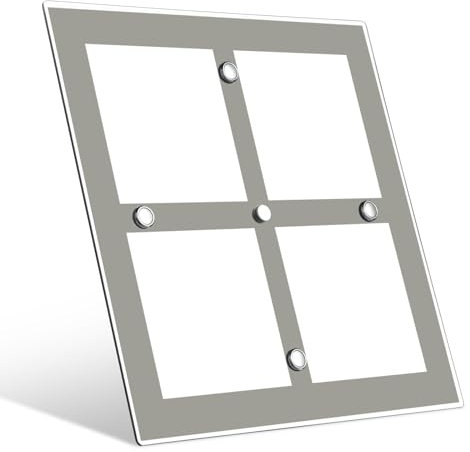 camperxlite 21,5CM x 21,5CM LED Lampe CRI 90 Wohnmobil Deckenleuchte, 12V Wohnwagen Acryl Innenbeluchtung für Camper LKW Van Caravan Boot LED Beleuchtung mit EIN/Aus Dimmer Schalter (3000K)