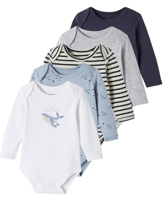 Vertbaudet Bio-Kollektion: 5er-Pack Baby Schlupfbodys