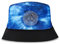 Inter Unisex Fischerhut Hut, blau, One Size