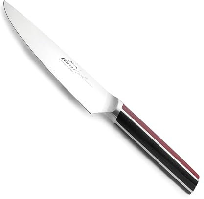 Lacor - 38220 - Cuchillo Chef Elite, Acero Inoxidable, Filo Taper Grinding, Mango Ergonómico y Antideslizante, Afilado y Resistente, Limpieza a Mano, Apto para Cualquier Tipo de Carne y Pescado, 20 cm