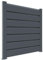 KIT EXTENSION CLOTURE PVC 7016 Long. 1M50 Haut. 1M30 - idéale pour jardin, balcon et terrasse - coupe-vent - brise vue occultant - Qualité supérieure - Délimitation du jardin.
