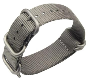 Yilaba 18/20/22/24mm gewebtes NATO-Armband aus Nylon für Herren und Damen mit hochbelastbarer Ringschnalle