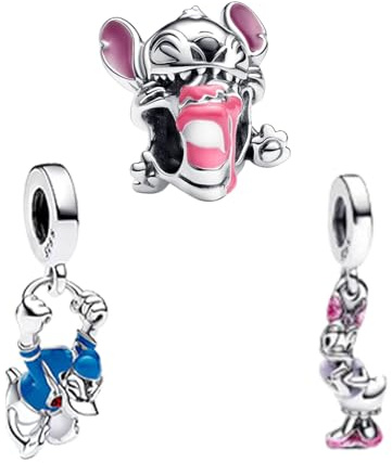 HAEPIAR S925 Sterling Silber Charm für Armband Halskette Ente Pack von 3 Charm Dangle für Frauen