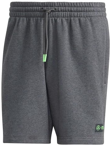adidas Herren Mercedes - AMG Petronas Formula ONE Team Premium Sweat Short Men, Dark Grey Heather, M