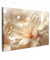 MuchoWow© Impression sur Toile Decoration Murale Peinture 120x80 cm Tableaux Art Décoratif Muraux Décoration Chambre Fleur - Blanc - Paillettes - Or - Moderne