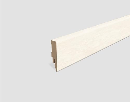 EGGER Sockelleiste Marmor weiss L674 | neues kubisches Profil | passend zu Fußboden Cremona Marmor