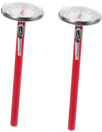 TOPBATHY Lot De 2 Thermomètres De Climatisation Pour Voiture Rouge