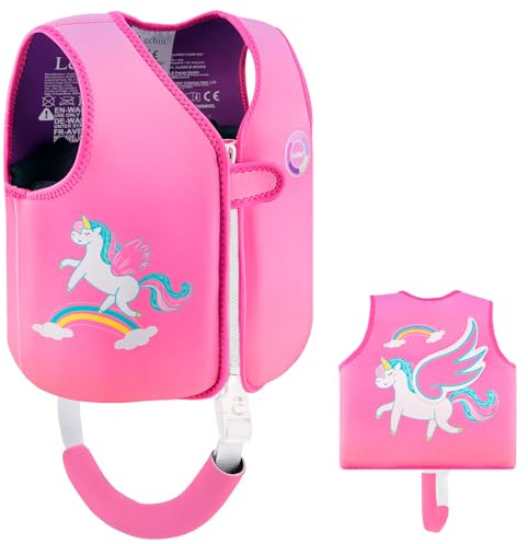 Lechin Schwimmweste Kinder Schwimmhilfe aus Neopren und EPE Hilfsweste zum Schwimmenlernen